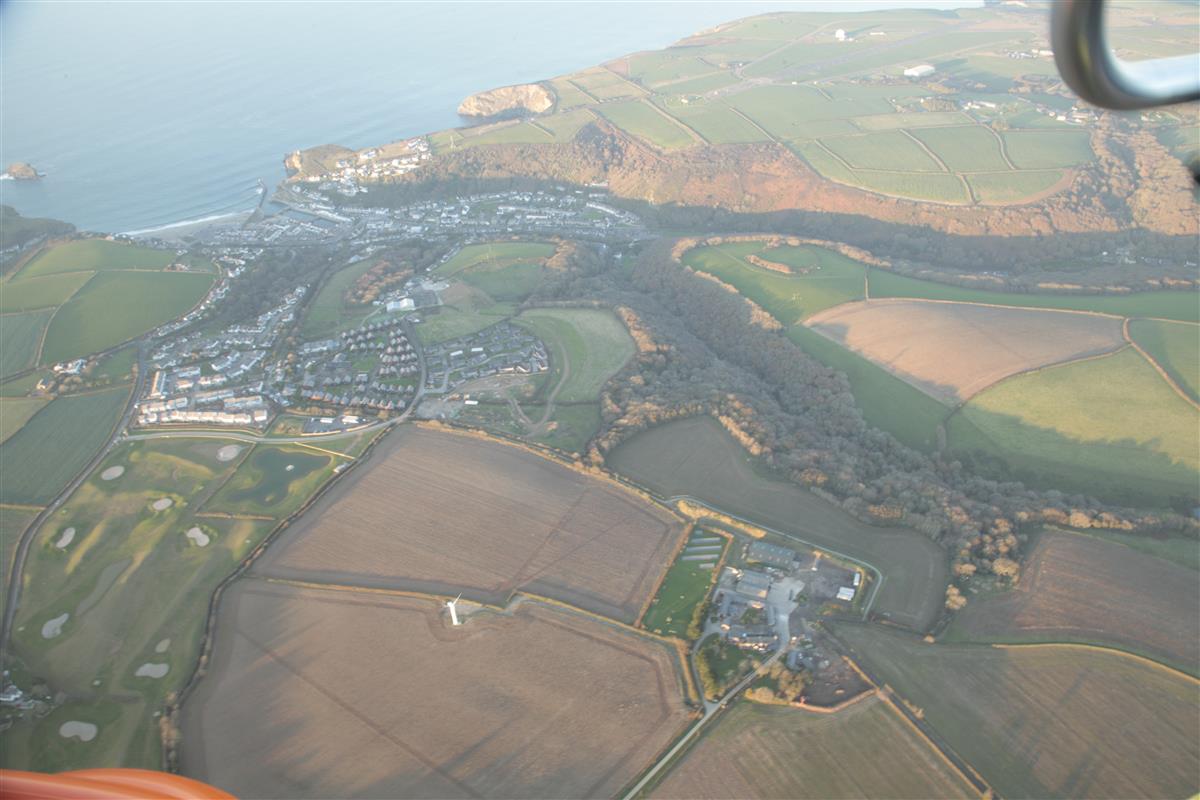 Aerial photo of the village 